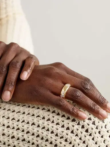 Uniform Object Gauge 18-karat Gold Diamond Ring | Thumbnail 2