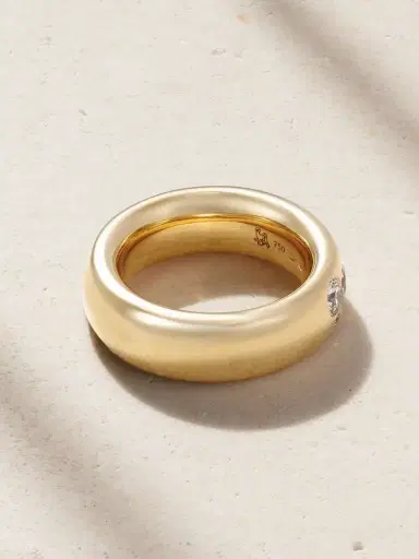 Uniform Object Gauge 18-karat Gold Diamond Ring | Thumbnail 3