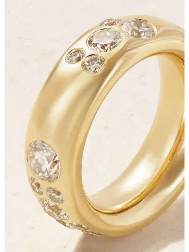 Uniform Object Gauge 18-karat Gold Diamond Ring | Thumbnail 4