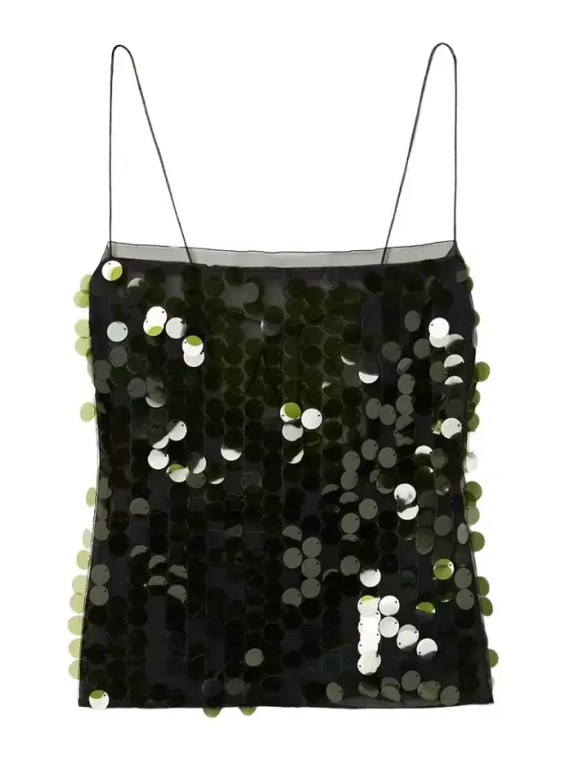 Suero Sequined Chiffon Top