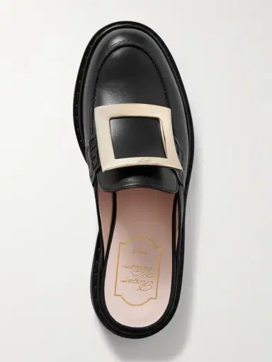 Roger Vivier Viv Rangers Embellished Leather Slippers | Thumbnail 5 Roger Vivier Viv Rangers Embellished Leather Slippers | Thumbnail 5