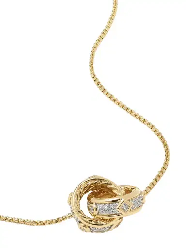 David Yurman Modern Renaissance 18-karat Gold Diamond Necklace | Thumbnail 1 David Yurman Modern Renaissance 18-karat Gold Diamond Necklace | Thumbnail 1