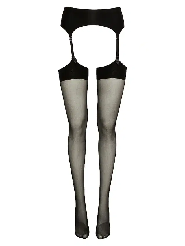 Wolford Women's Nos Satin Stocking Belt - Black