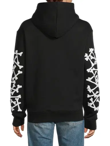 AMIRI Men's Bones Stacked Hoodie - Black - Size XS | Thumbnail 5 AMIRI Men's Bones Stacked Hoodie - Black - Size XS | Thumbnail 5