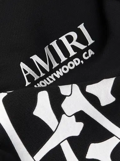 AMIRI Men's Bones Stacked Hoodie - Black - Size XS | Thumbnail 6 AMIRI Men's Bones Stacked Hoodie - Black - Size XS | Thumbnail 6