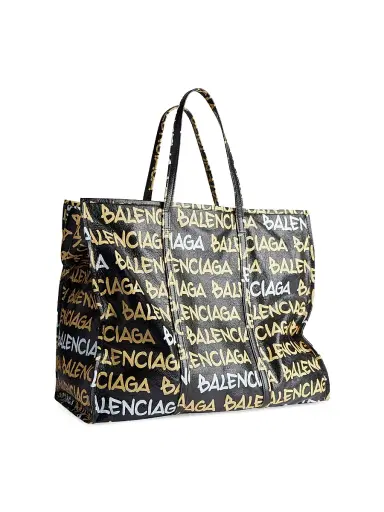 Balenciaga Women's Bazar Shopper Bag - Black Beige | Thumbnail 2 Balenciaga Women's Bazar Shopper Bag - Black Beige | Thumbnail 2