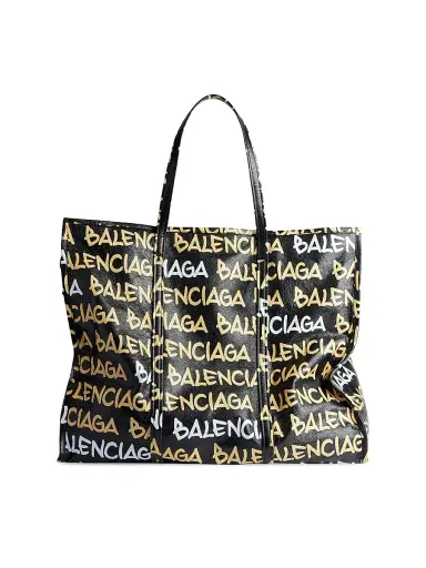 Balenciaga Women's Bazar Shopper Bag - Black Beige | Thumbnail 1 Balenciaga Women's Bazar Shopper Bag - Black Beige | Thumbnail 1
