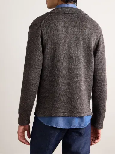 Inis Meáin Pub Jacket Linen Cardigan - Men | Thumbnail 3 Inis Meáin Pub Jacket Linen Cardigan - Men | Thumbnail 3