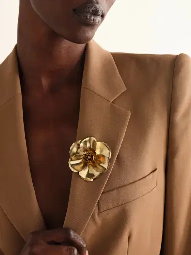 Jennifer Behr Gladiolus Gold-plated Brooch | Thumbnail 2 Jennifer Behr Gladiolus Gold-plated Brooch | Thumbnail 2