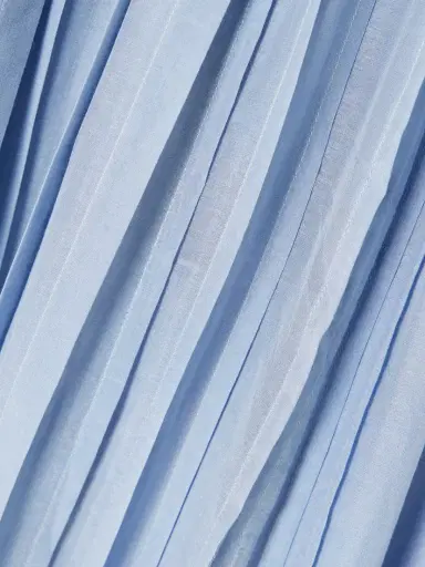Thierry Colson Pintucked Cotton And Silk-blend Voile Midi Skirt | Thumbnail 4
