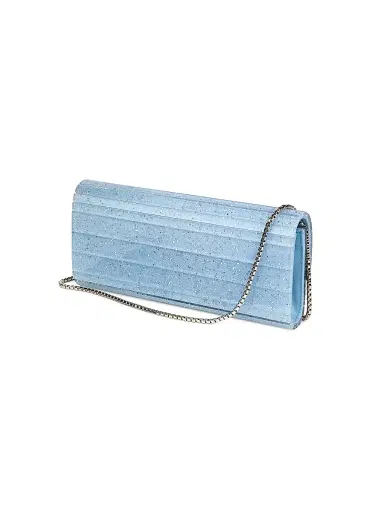 Jimmy Choo Women's Sweetie Stardust Glitter Clutch - Dusty Blue Silver | Thumbnail 3