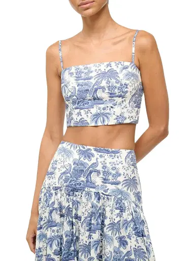 Staud Women's Federico Crop Tank | Thumbnail 3 Staud Women's Federico Crop Tank | Thumbnail 3