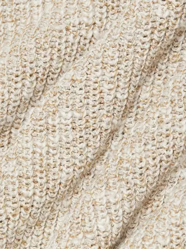 Saks Fifth Avenue Men's COLLECTION Cotton-Blend Rib-Knit Sweater - Beige | Thumbnail 7