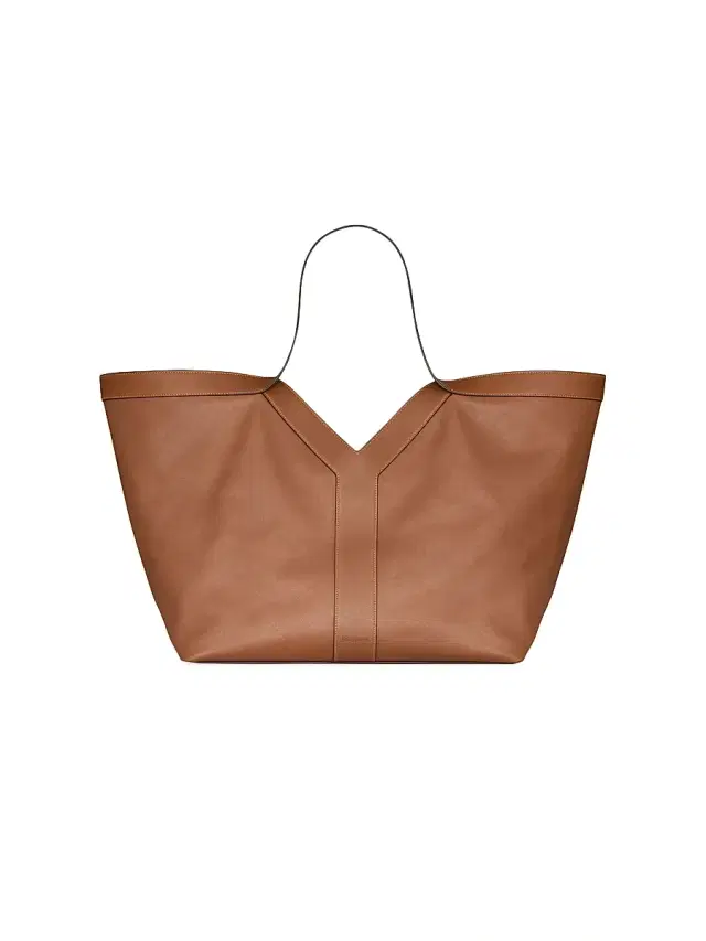 Saint Laurent Women's Y Tote Shoulder Bag in Leather - Brown
