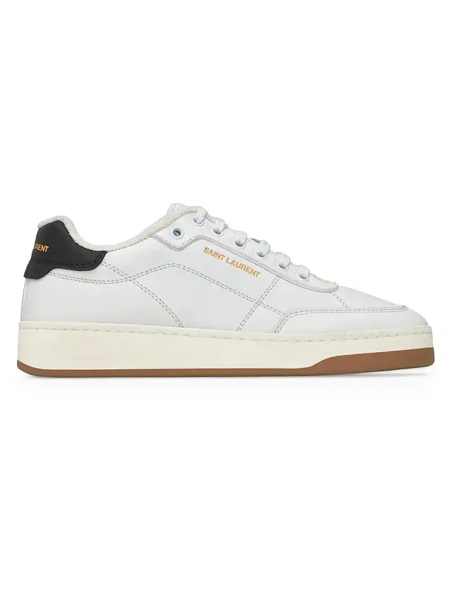 Saint Laurent Men's SL/61 Sneakers in Smooth Leather - White Multi
