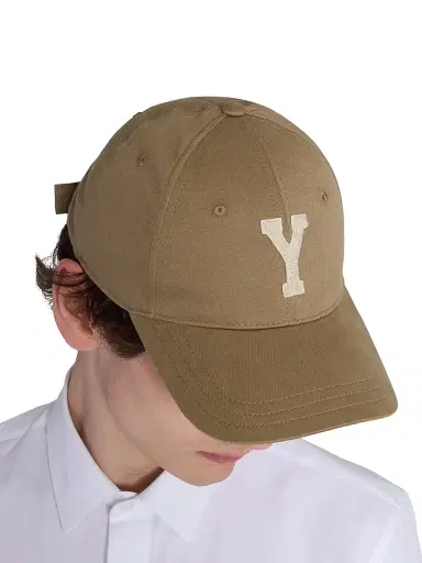 Saint Laurent Women's Y Varsity Cap in Gabardine | Thumbnail 2