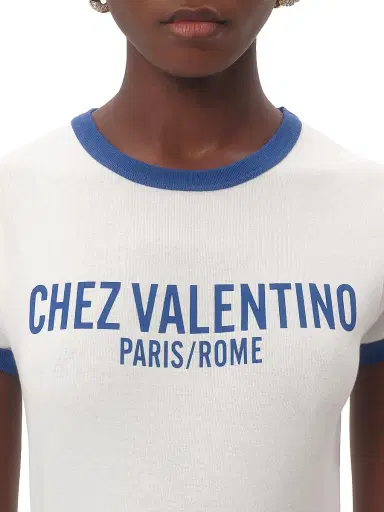 Valentino Garavani Women's Jersey Cotton T-Shirt | Thumbnail 6 Valentino Garavani Women's Jersey Cotton T-Shirt | Thumbnail 6