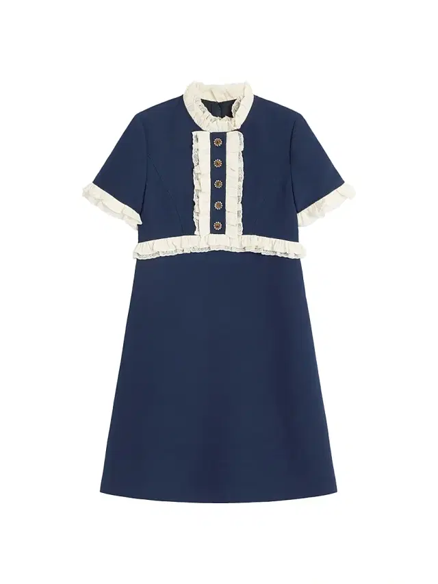 Valentino Garavani Women's Crepe Couture Short Dress - Indigo