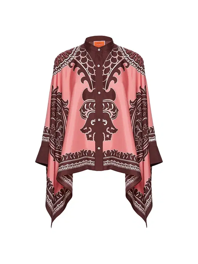 La DoubleJ Women's Foulard Shirt - Oltrarno Placee Pink