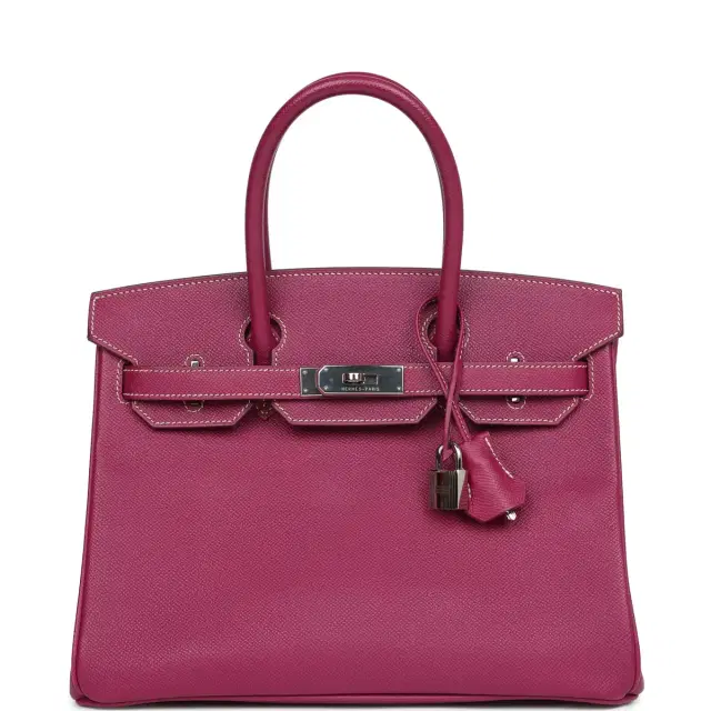 hermes Pre-owned Hermes Birkin 30 Tosca Candy Epsom Palladium Hardware