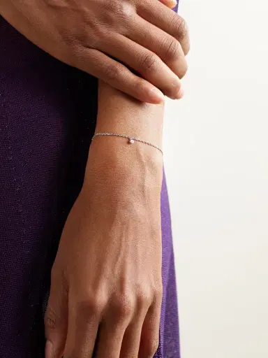 De Beers London My First De Beers Clea 18-karat White Gold Diamond Bracelet | Thumbnail 2