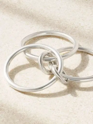 Spinelli Kilcollin Solarium Set Of Three Sterling Silver Rings | Thumbnail 3 Spinelli Kilcollin Solarium Set Of Three Sterling Silver Rings | Thumbnail 3