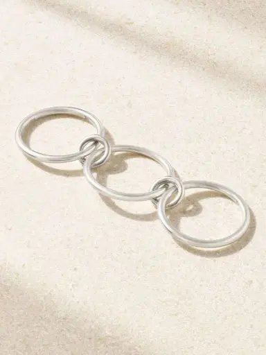 Spinelli Kilcollin Solarium Set Of Three Sterling Silver Rings | Thumbnail 4 Spinelli Kilcollin Solarium Set Of Three Sterling Silver Rings | Thumbnail 4