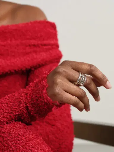 Spinelli Kilcollin Hyacinth Set Of Four Sterling Silver Rings | Thumbnail 2 Spinelli Kilcollin Hyacinth Set Of Four Sterling Silver Rings | Thumbnail 2