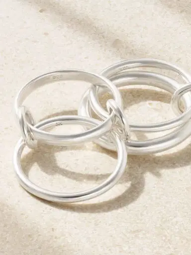 Spinelli Kilcollin Hyacinth Set Of Four Sterling Silver Rings | Thumbnail 3 Spinelli Kilcollin Hyacinth Set Of Four Sterling Silver Rings | Thumbnail 3