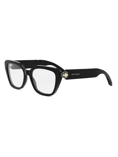 BVLGARI Women's Serpenti Forever 53MM Rectangular Eyeglasses - Shiny Black | Thumbnail 1 BVLGARI Women's Serpenti Forever 53MM Rectangular Eyeglasses - Shiny Black | Thumbnail 1