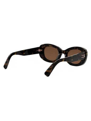 BVLGARI Women's B. Zero1 50MM Oval Sunglasses - Dark Havana Brown | Thumbnail 6