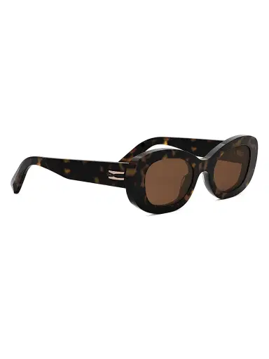 BVLGARI Women's B. Zero1 50MM Oval Sunglasses - Dark Havana Brown | Thumbnail 8