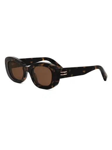 BVLGARI Women's B. Zero1 50MM Oval Sunglasses - Dark Havana Brown | Thumbnail 1