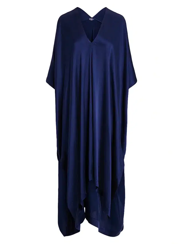 Polo Ralph Lauren Women's Heritage Silk Kaftan - Navy
