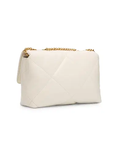 Tory Burch Women's Kira Diamond Leather Shoulder Bag - Warm White | Thumbnail 6