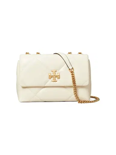 Tory Burch Women's Kira Diamond Leather Shoulder Bag - Warm White | Thumbnail 1