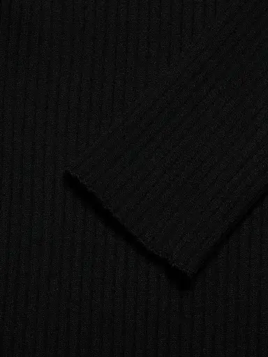 Courrèges Women's Re-Edition Rib-Knit Turtleneck Top - Black | Thumbnail 7