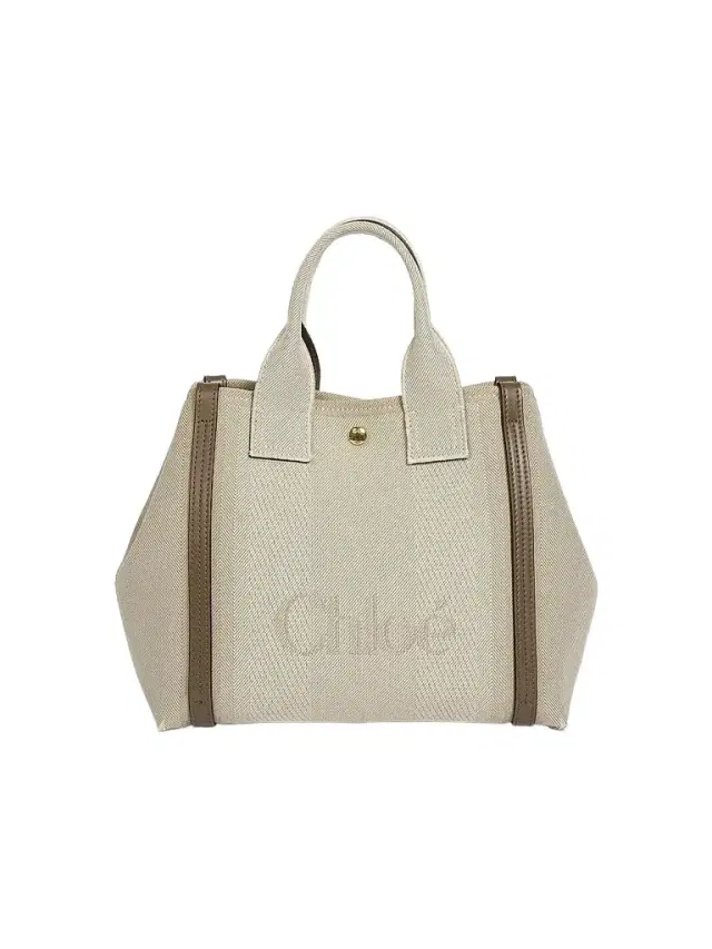 Chloé Women's  Logo Canvas & Leather Tote Bag - Vegetal Beige