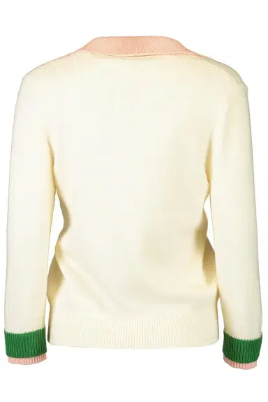 Oscar de la Renta Colorblock Polo Pullover | Thumbnail 6