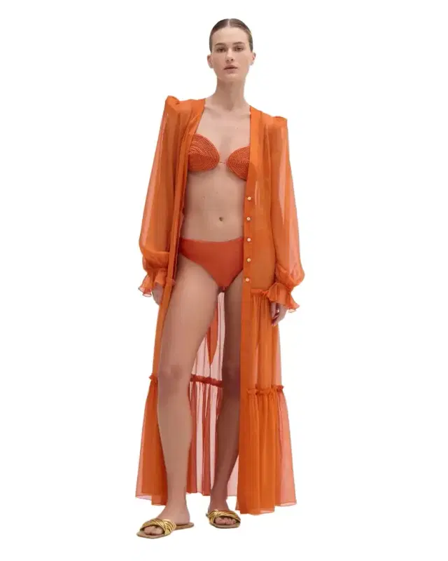 PatBo SILK PLISSE MAXI ROBE