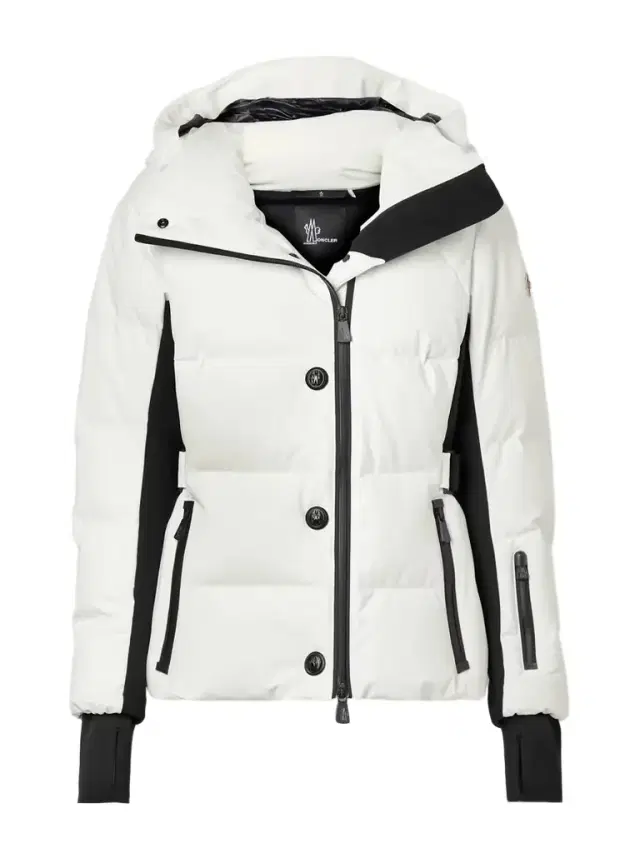 Guyane Hooded Jersey-trimmed Quilted Shell Down Jacket