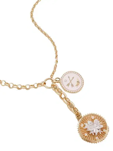 Foundrae Resilience And Passion 18-karat Gold, Enamel And Diamond Necklace | Thumbnail 1 Foundrae Resilience And Passion 18-karat Gold, Enamel And Diamond Necklace | Thumbnail 1
