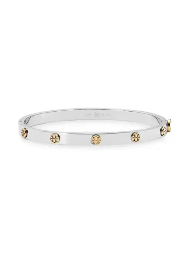 Tory Burch Women's Miller Stainless Steel Logo Bracelet - Mixed Metal | Thumbnail 2