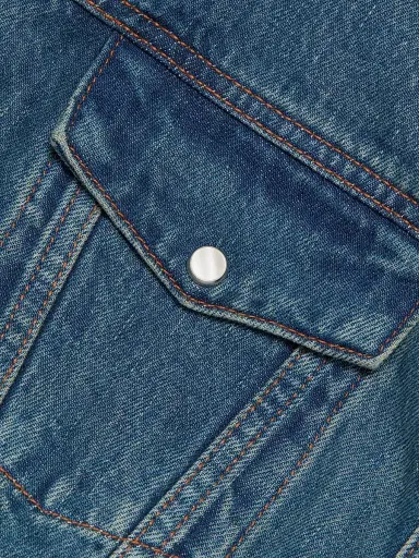 Wardrobe.NYC Women's Contour Denim Jacket - Indigo - Size XXS | Thumbnail 7 Wardrobe.NYC Women's Contour Denim Jacket - Indigo - Size XXS | Thumbnail 7