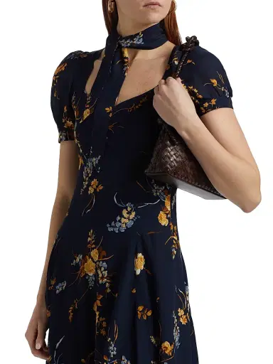 Reformation Women's Chrissie Floral Midi-Dress - Seychelle - Size 6 | Thumbnail 6