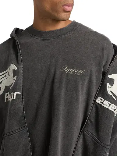Represent Men's  Owners Club Script T-Shirt - Vintage Grey | Thumbnail 6