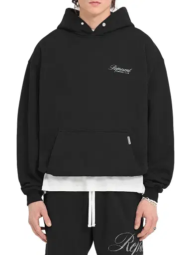 Represent Men's Represent Owners Club Script Hoodie - Black | Thumbnail 3 Represent Men's Represent Owners Club Script Hoodie - Black | Thumbnail 3