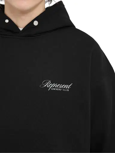 Represent Men's Represent Owners Club Script Hoodie - Black | Thumbnail 6 Represent Men's Represent Owners Club Script Hoodie - Black | Thumbnail 6
