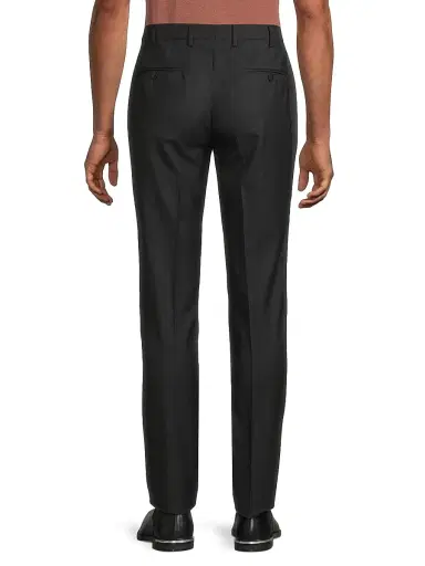 Isaia Men's Basic Extended-Tab Wool Trousers - Charcoal | Thumbnail 5