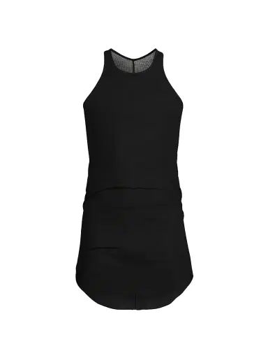 Rick Owens Men's Basic Rib-Knit Tank Top - Black - Size XXL | Thumbnail 1 Rick Owens Men's Basic Rib-Knit Tank Top - Black - Size XXL | Thumbnail 1
